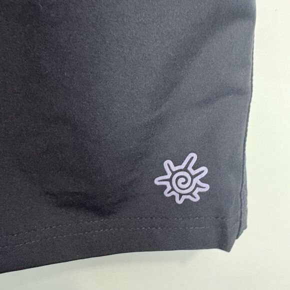 UV Skinz Men's Large Black Board Shorts UPF 50+ Swim Trunks Beach Pool Vacation - Picture 4 of 7